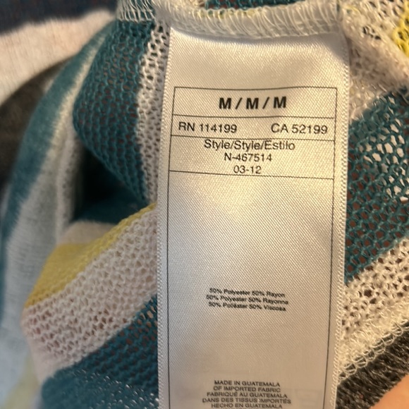 Roxy striped hoodie hooded sweater S/M - Picture 3 of 4